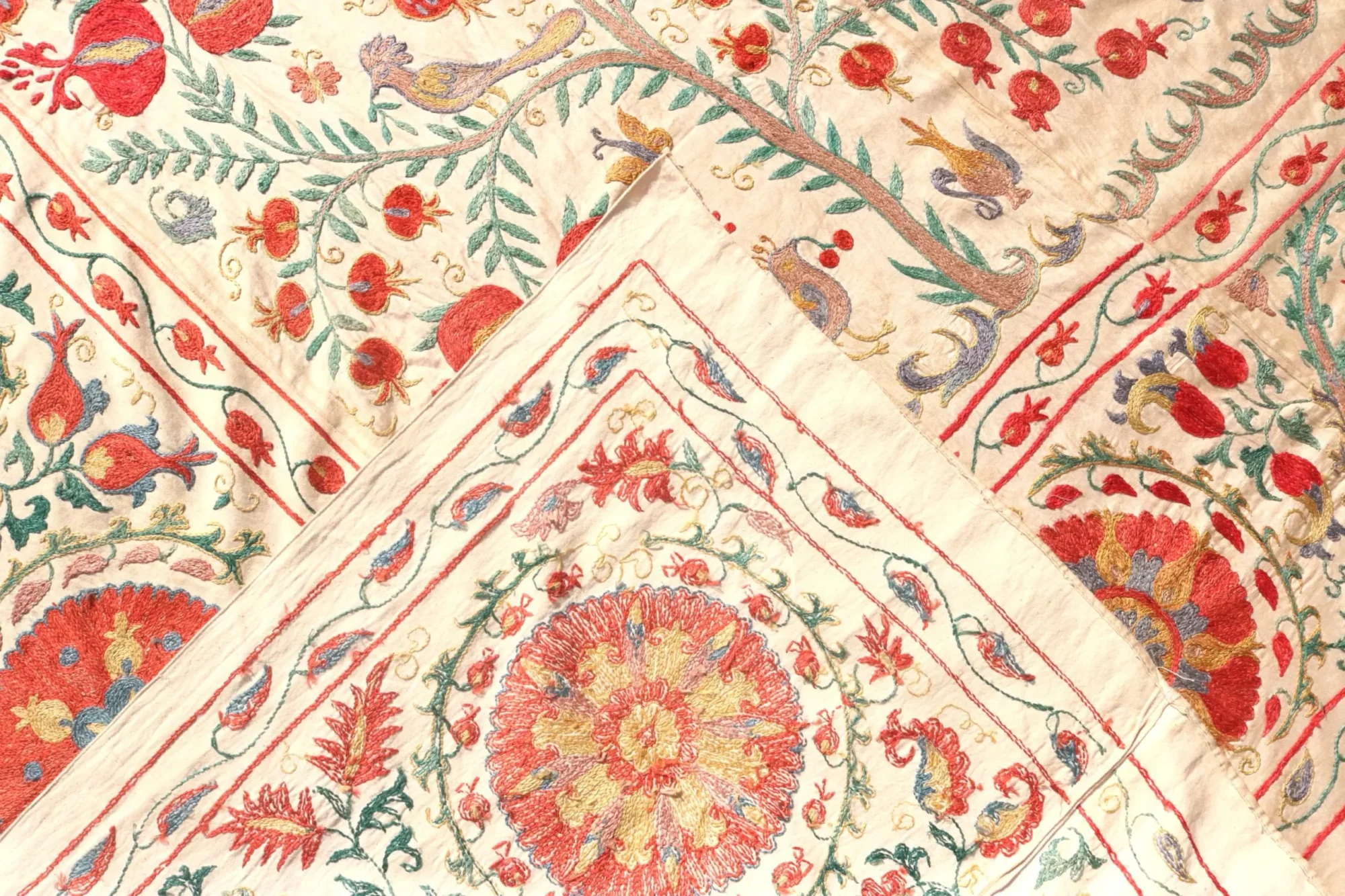 il_fullxfull.6498900685_odu7 Suzani Uzbek handmade embroidery,Suzani Fabric Suzani Wall Hanging, Bedspread, Bedcover, Wall hanging Decorative fabric, Suzani tablecloth.