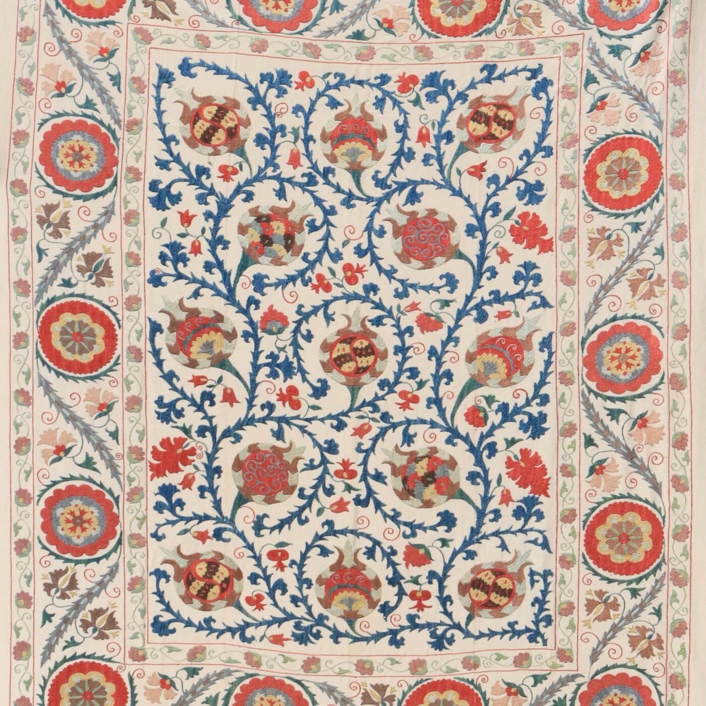 Uzbek handmade embroidery suzani. Bedspread, Bedcover, Wall hanging, Tapestry, Wall decor, Throw, tablecloth.