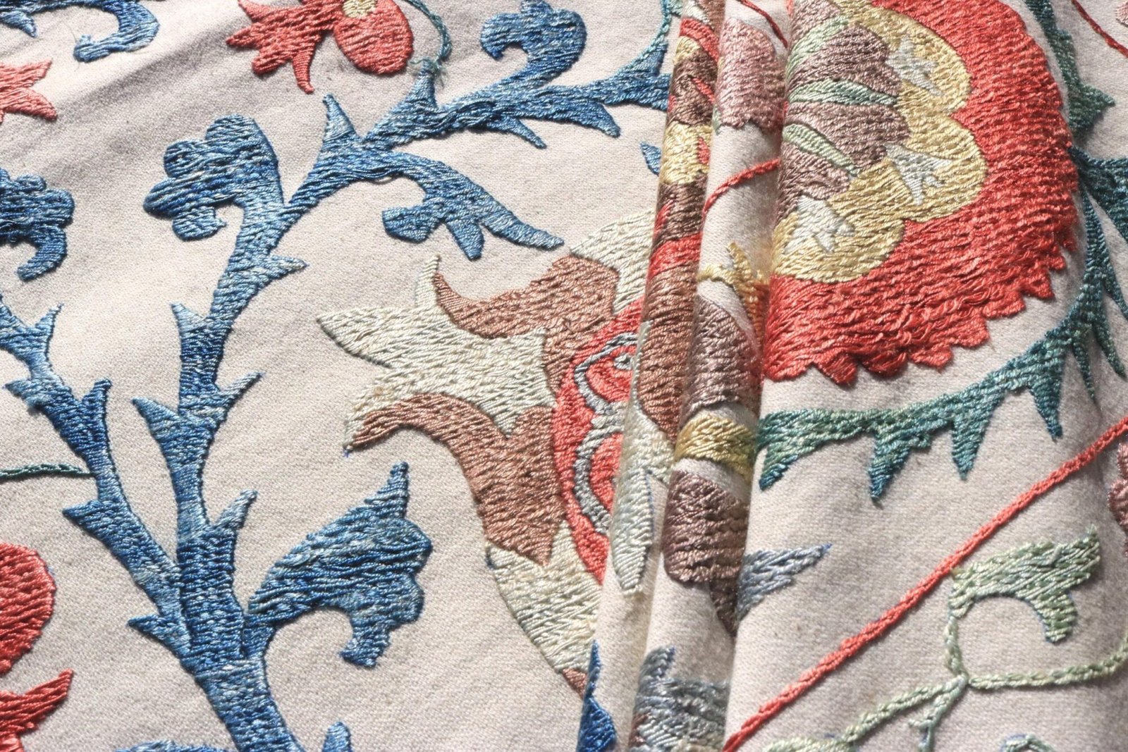 Uzbek handmade embroidery suzani. Bedspread, Bedcover, Wall hanging, Tapestry, Wall decor, Throw, tablecloth.