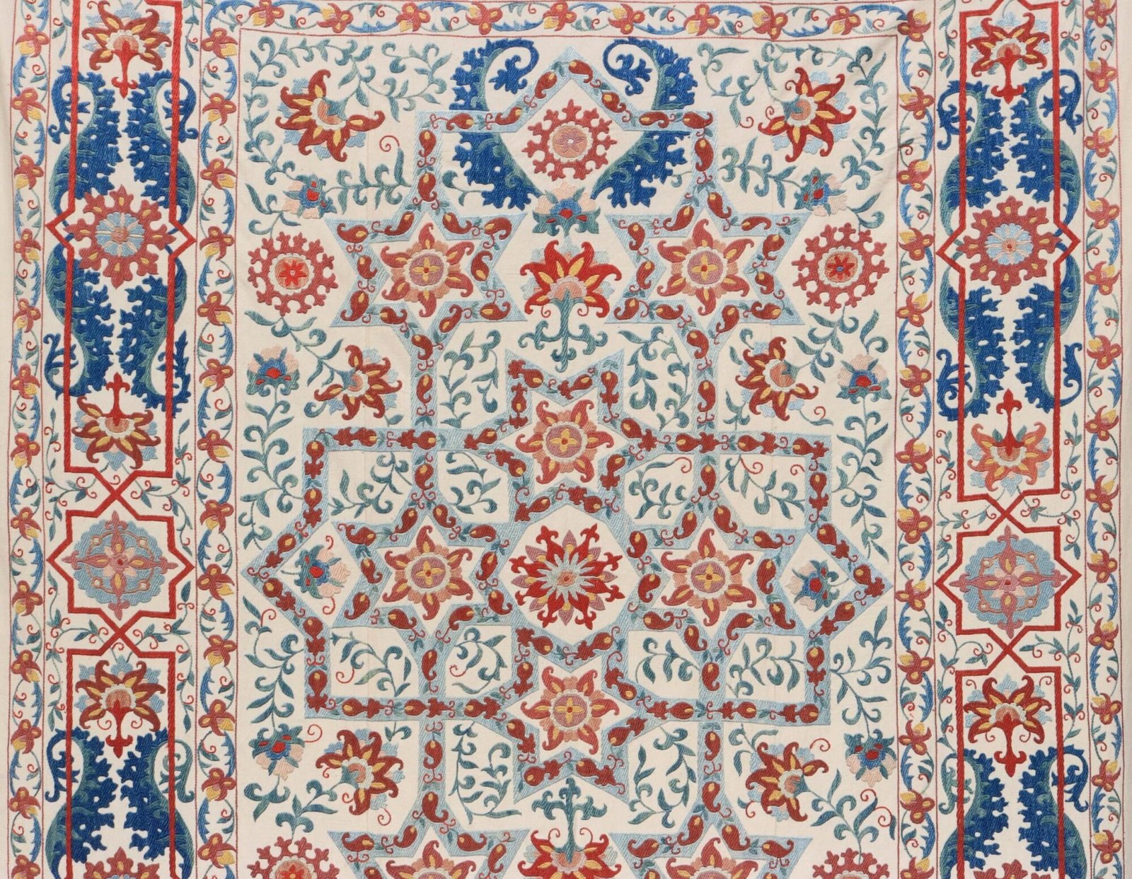 Uzbek handmade embroidery suzani. Bedspread, Bedcover, Wall hanging, Tapestry, Wall decor, Throw, tablecloth.