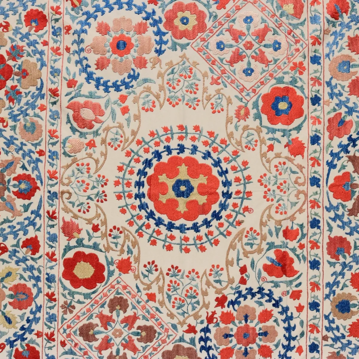 Uzbek handmade embroidery suzani. Bedspread, Bedcover, Wall hanging, Tapestry, Wall decor, Throw, tablecloth.