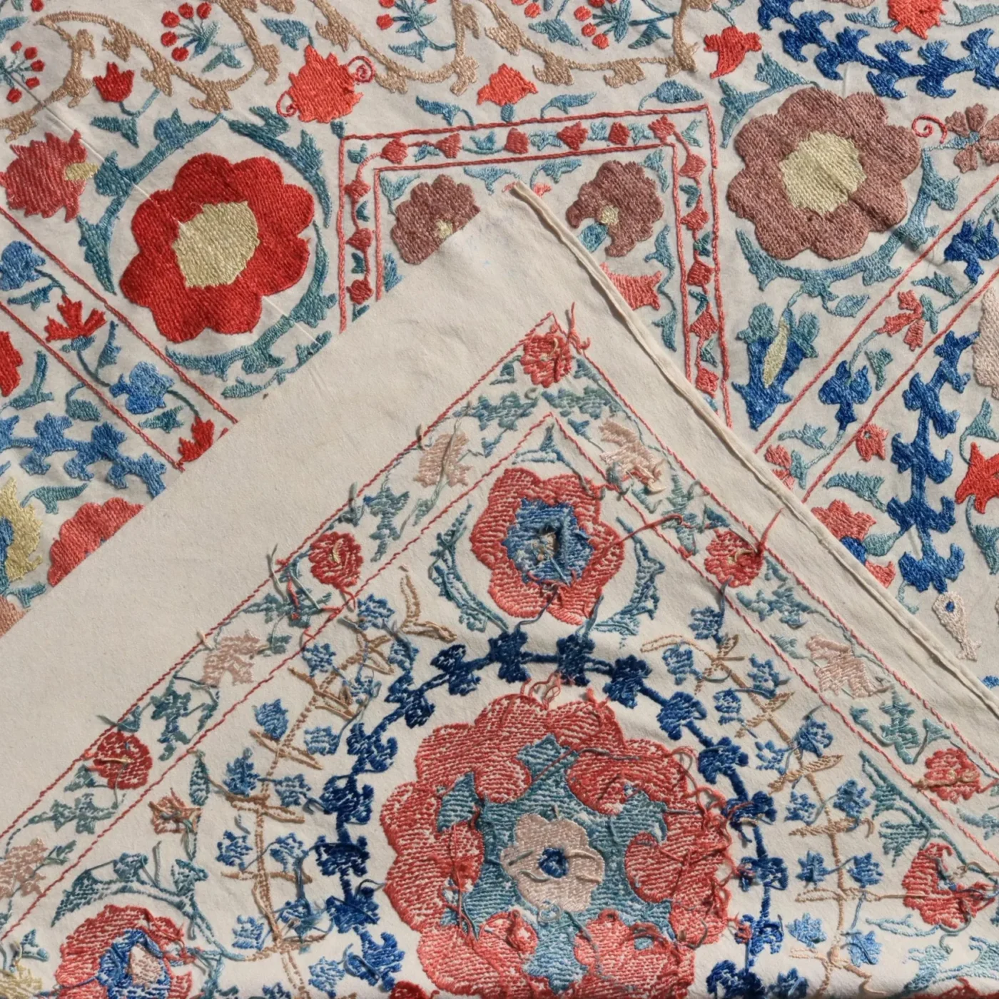 Uzbek handmade embroidery suzani. Bedspread, Bedcover, Wall hanging, Tapestry, Wall decor, Throw, tablecloth.