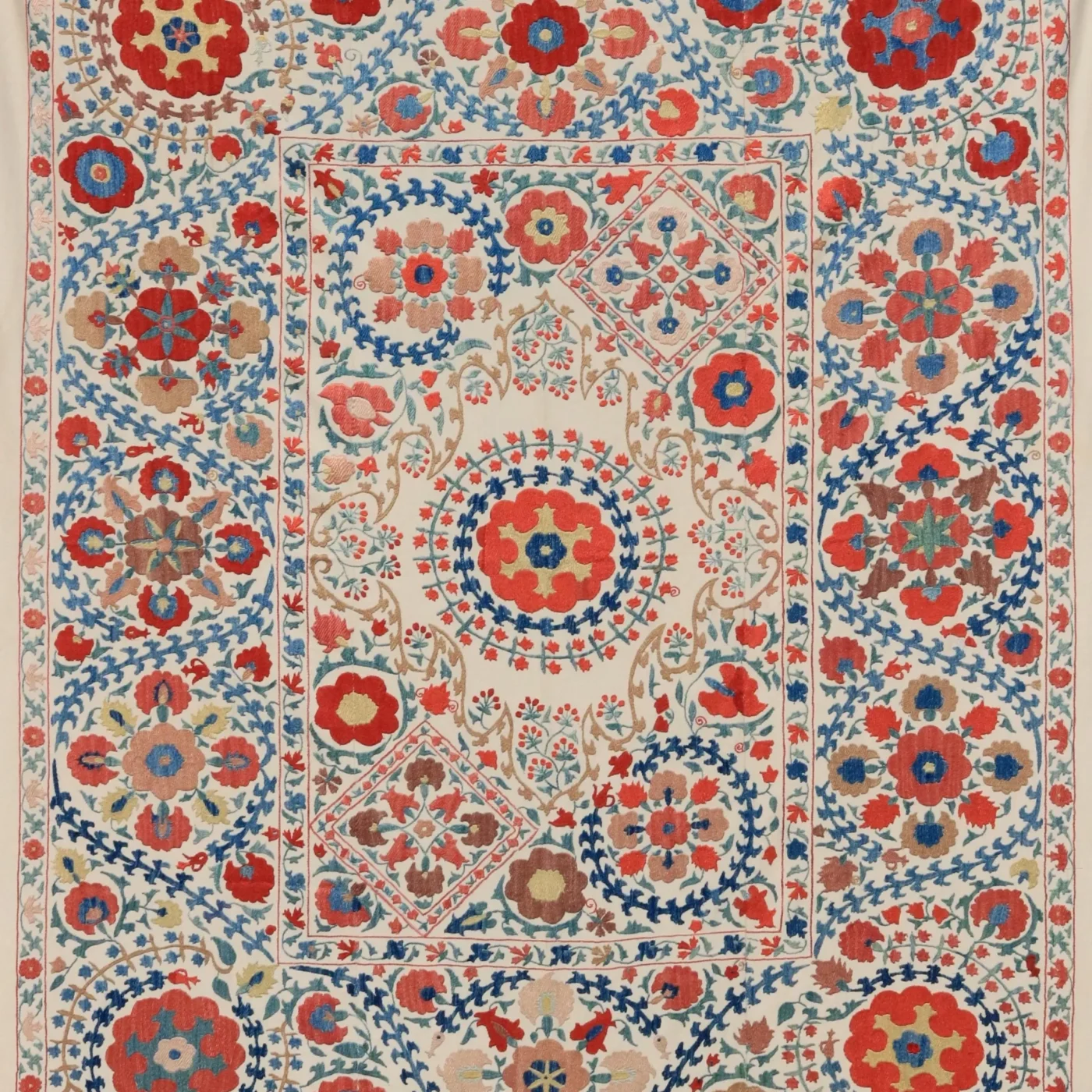 Uzbek handmade embroidery suzani. Bedspread, Bedcover, Wall hanging, Tapestry, Wall decor, Throw, tablecloth.