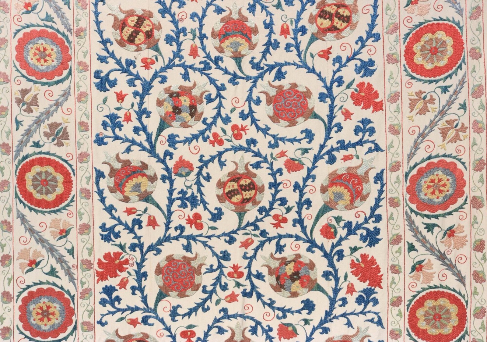 Uzbek handmade embroidery suzani. Bedspread, Bedcover, Wall hanging, Tapestry, Wall decor, Throw, tablecloth.