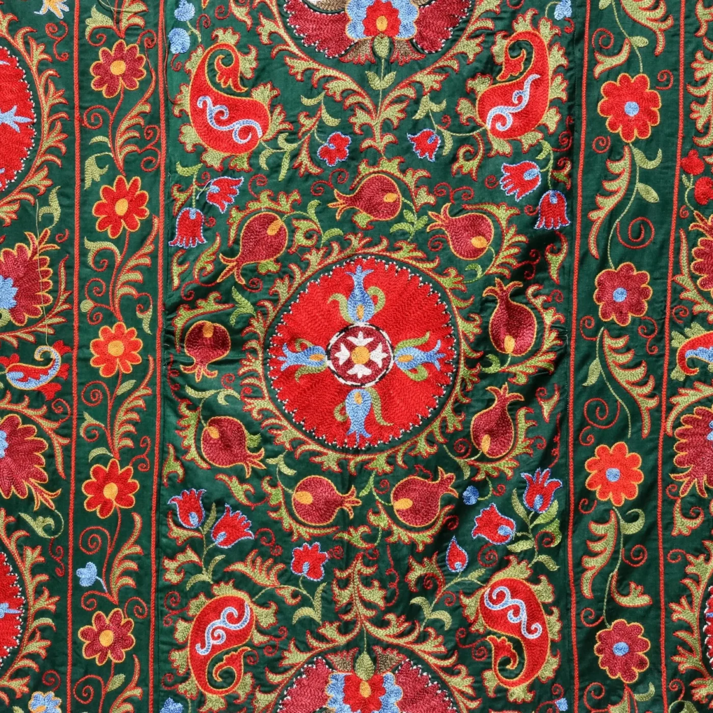 Uzbek handmade embroidery suzani. Bedspread, Bedcover, Wall hanging, Tapestry, Wall decor, Throw, tablecloth.