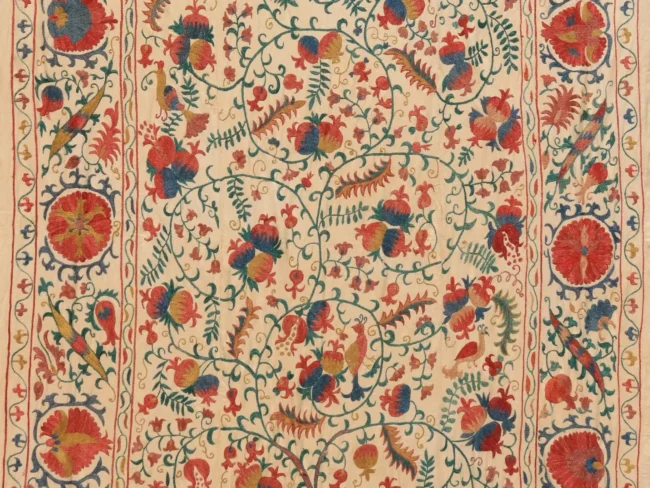 Uzbek handmade embroidery suzani. Bedspread, Bedcover, Wall hanging, Tapestry, Wall decor, Throw, tablecloth.