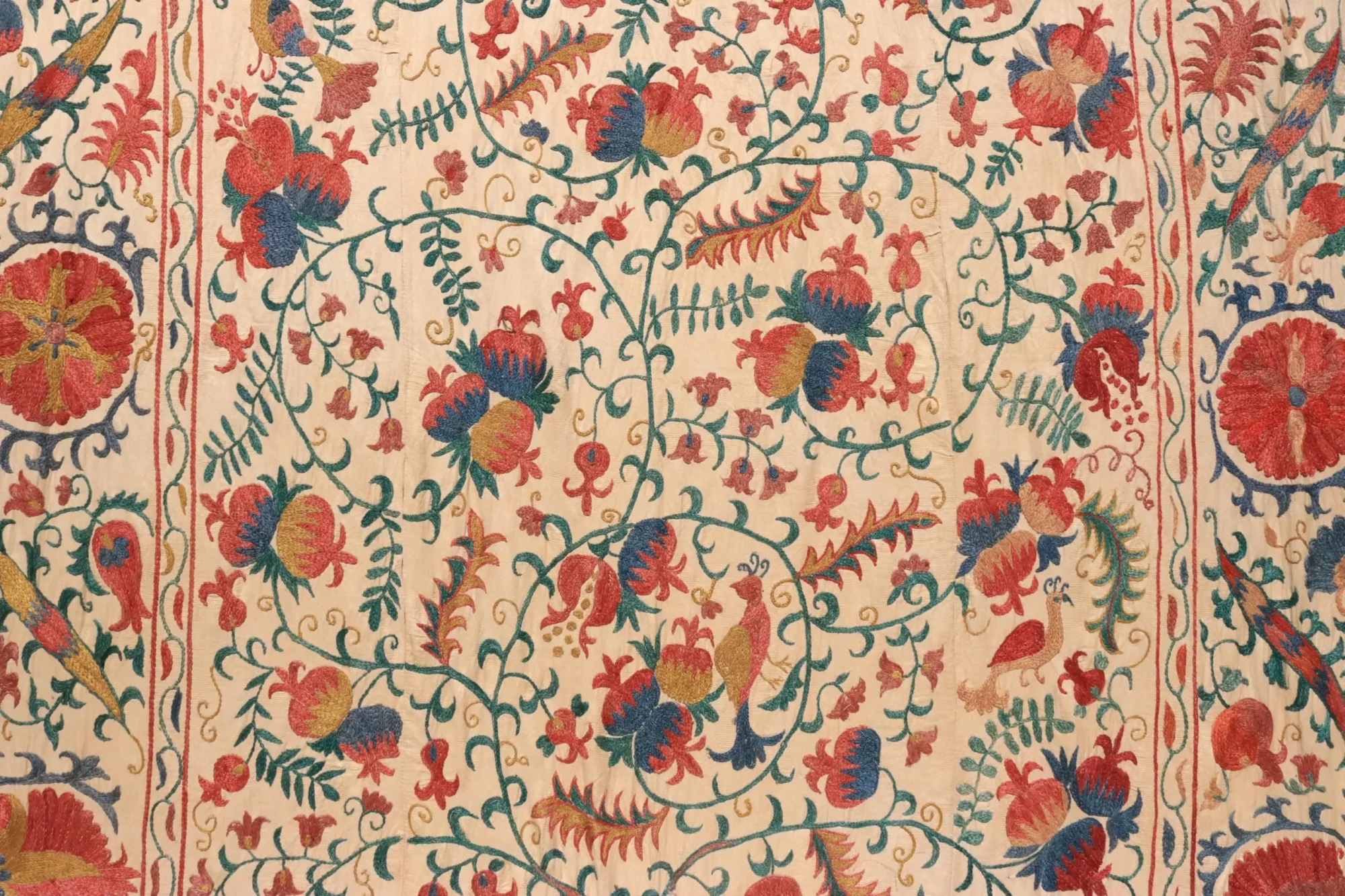 Uzbek handmade embroidery suzani. Bedspread, Bedcover, Wall hanging, Tapestry, Wall decor, Throw, tablecloth.