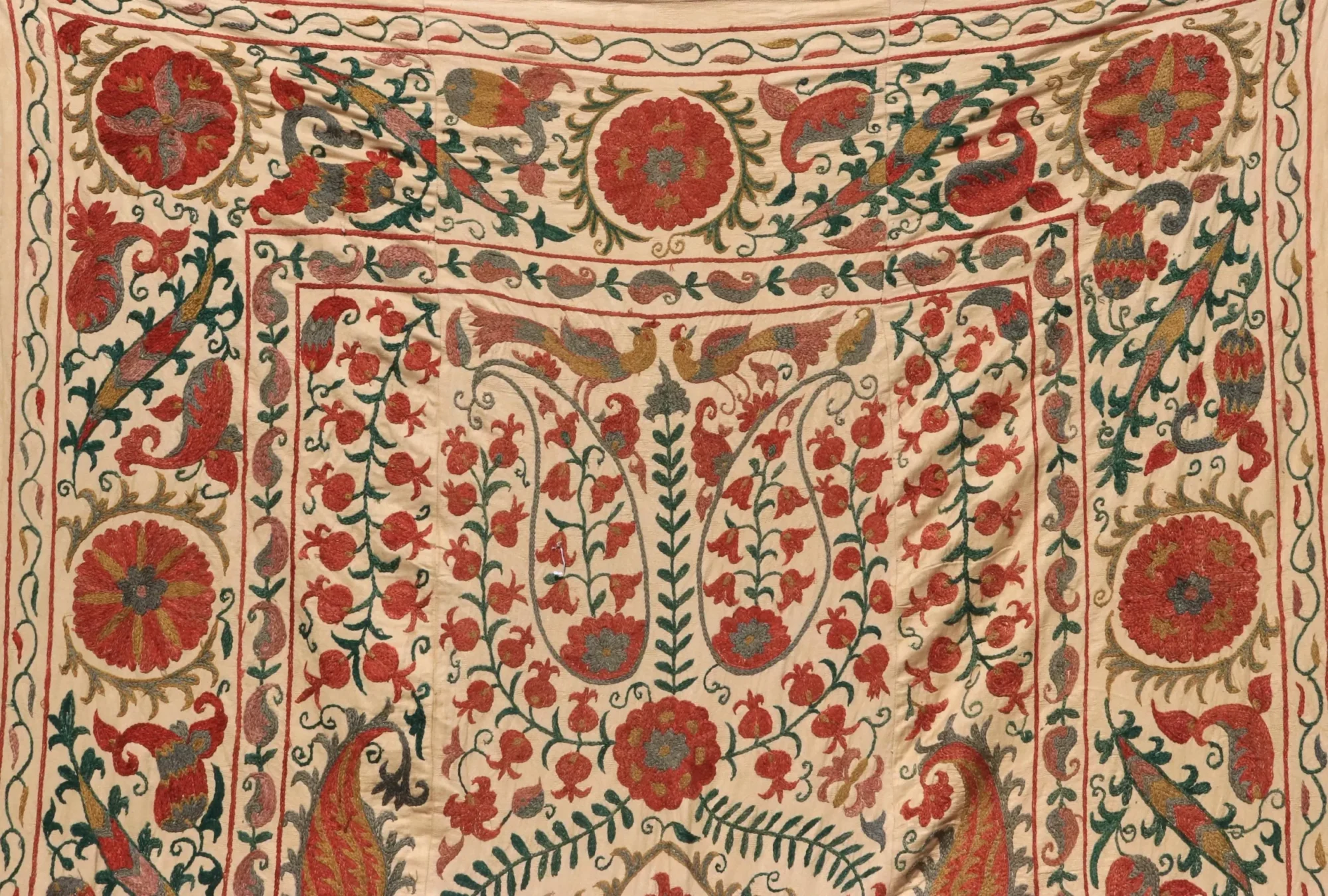 Uzbek handmade embroidery suzani. Bedspread, Bedcover, Wall hanging, Tapestry, Wall decor, Throw, tablecloth.