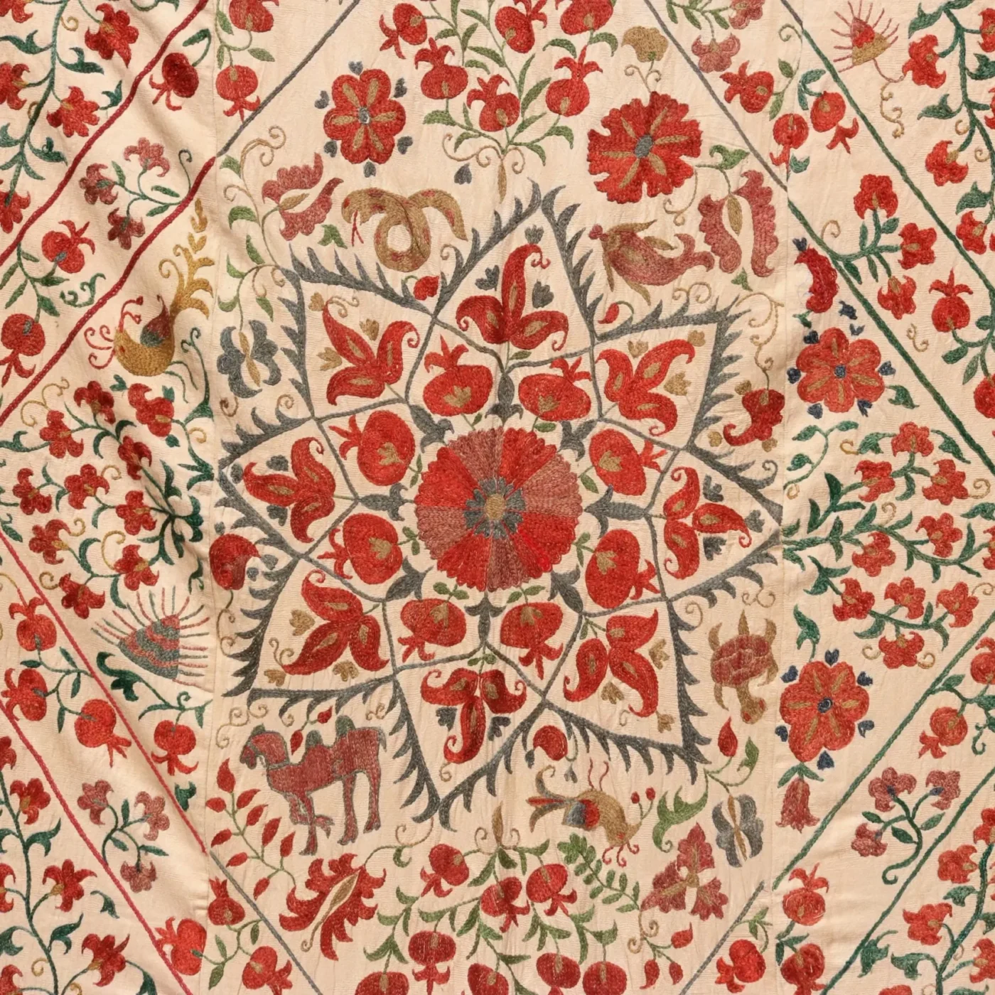 Uzbek handmade embroidery suzani. Bedspread, Bedcover, Wall hanging, Tapestry, Wall decor, Throw, tablecloth.