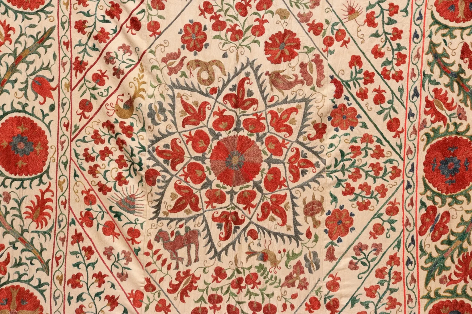 Uzbek handmade embroidery suzani. Bedspread, Bedcover, Wall hanging, Tapestry, Wall decor, Throw, tablecloth.