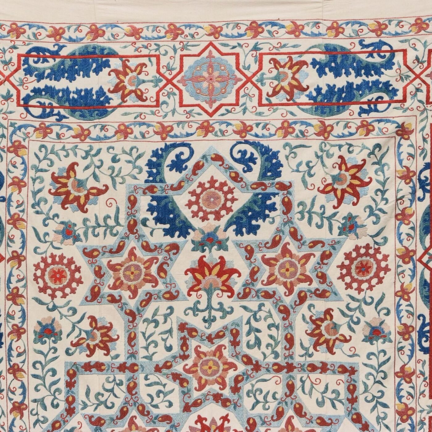 Uzbek handmade embroidery suzani. Bedspread, Bedcover, Wall hanging, Tapestry, Wall decor, Throw, tablecloth.