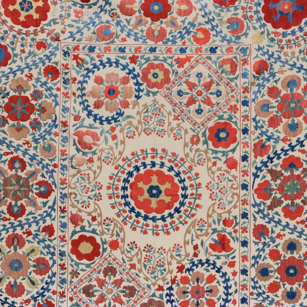 Uzbek handmade embroidery suzani. Bedspread, Bedcover, Wall hanging, Tapestry, Wall decor, Throw, tablecloth.