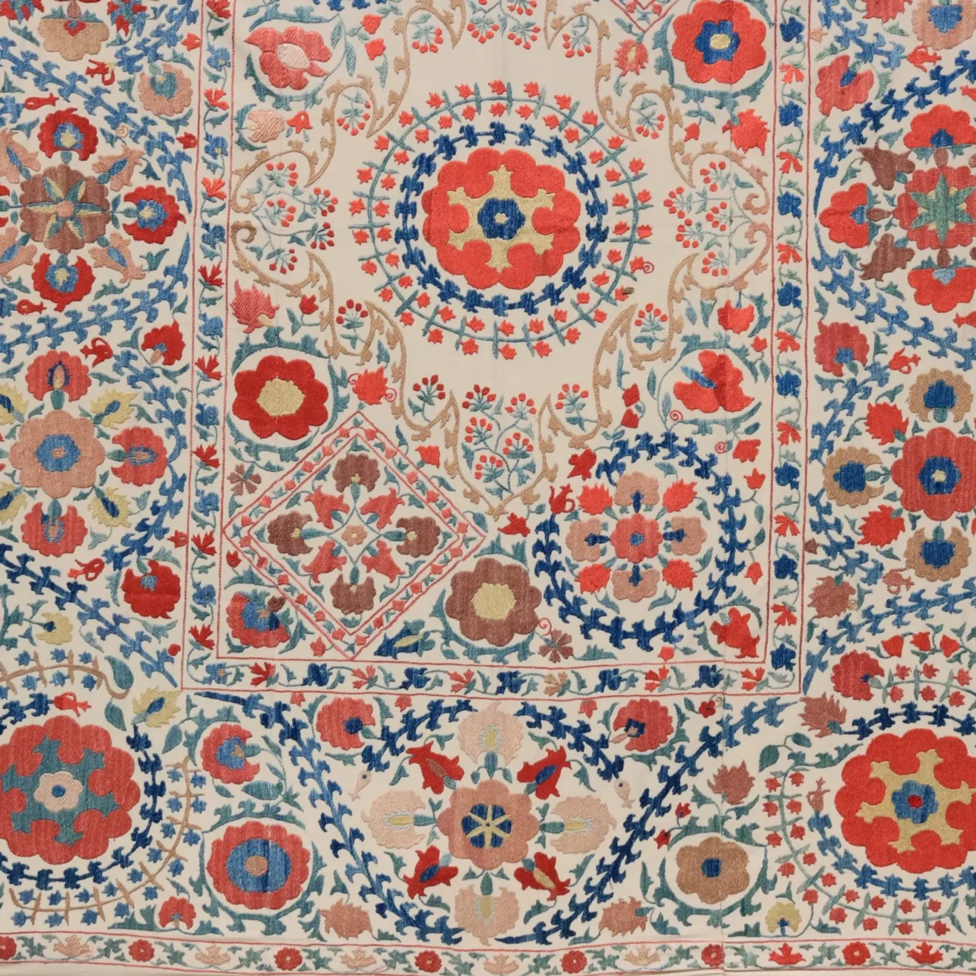 Uzbek handmade embroidery suzani. Bedspread, Bedcover, Wall hanging, Tapestry, Wall decor, Throw, tablecloth.