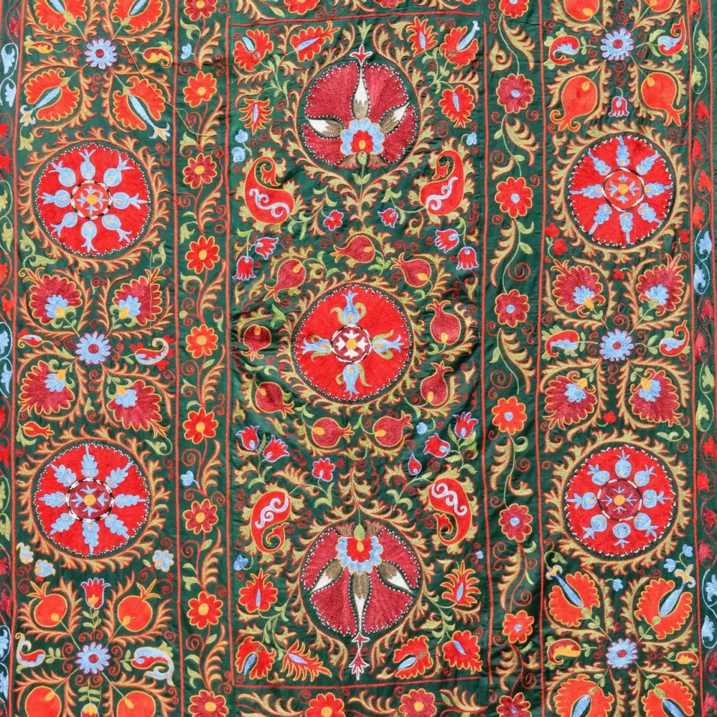 Uzbek handmade embroidery suzani. Bedspread, Bedcover, Wall hanging, Tapestry, Wall decor, Throw, tablecloth.