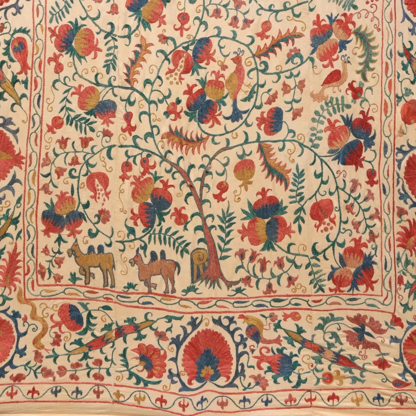 Uzbek handmade embroidery suzani. Bedspread, Bedcover, Wall hanging, Tapestry, Wall decor, Throw, tablecloth.