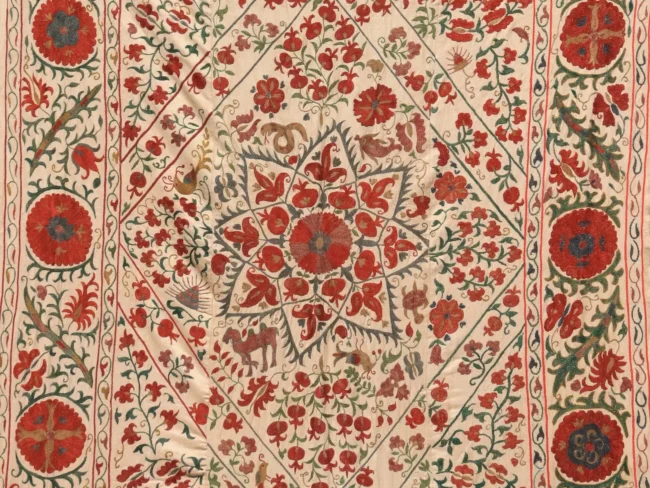 Uzbek handmade embroidery suzani. Bedspread, Bedcover, Wall hanging, Tapestry, Wall decor, Throw, tablecloth.