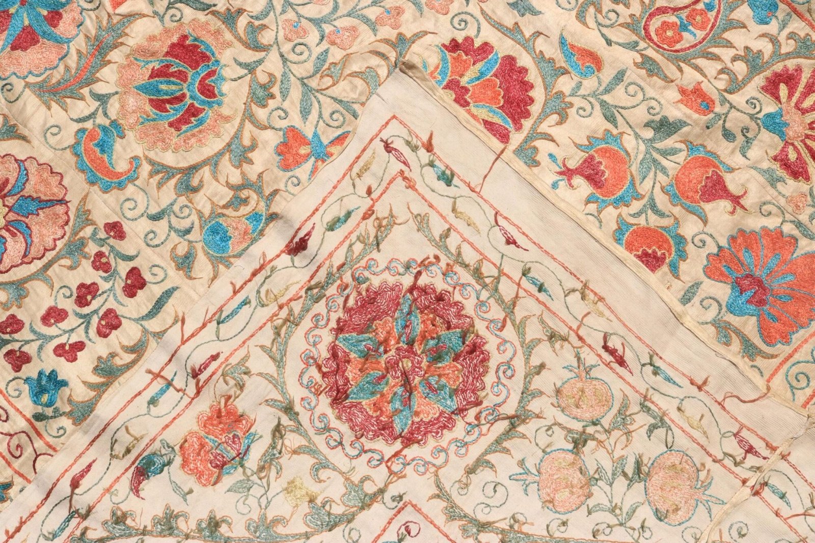 Uzbek handmade embroidery suzani. Bedspread, Bedcover, Wall hanging, Tapestry, Wall decor, Throw, tablecloth.