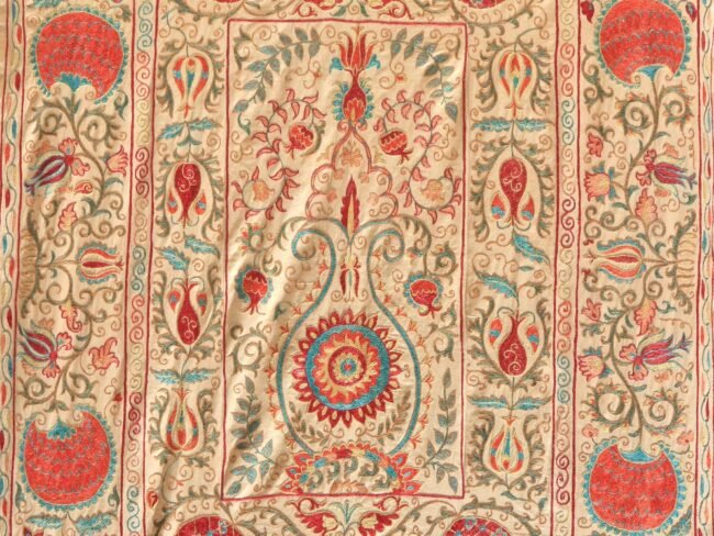 Uzbek handmade embroidery suzani. Bedspread, Bedcover, Wall hanging, Tapestry, Wall decor, Throw, tablecloth.