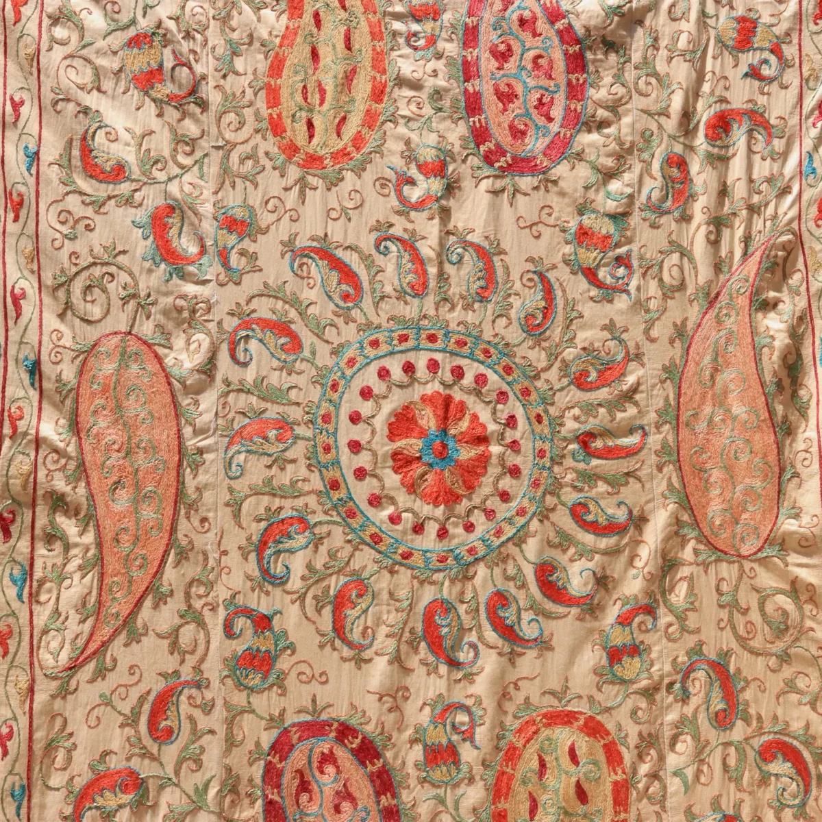 Uzbek handmade embroidery suzani. Bedspread, Bedcover, Wall hanging, Tapestry, Wall decor, Throw, tablecloth.