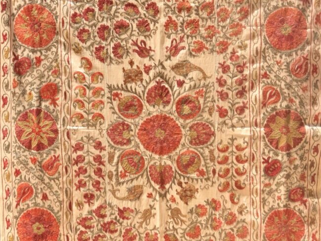 Uzbek handmade embroidery suzani. Bedspread, Bedcover, Wall hanging, Tapestry, Wall decor, Throw, tablecloth.