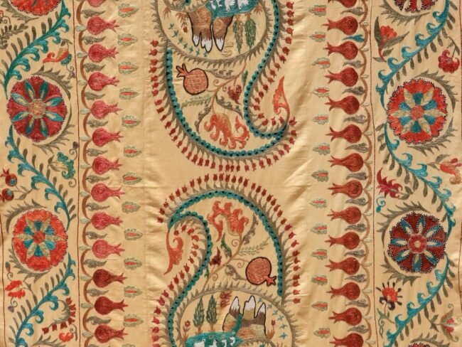 Uzbek handmade embroidery suzani. Bedspread, Bedcover, Wall hanging, Tapestry, Wall decor, Throw, tablecloth.
