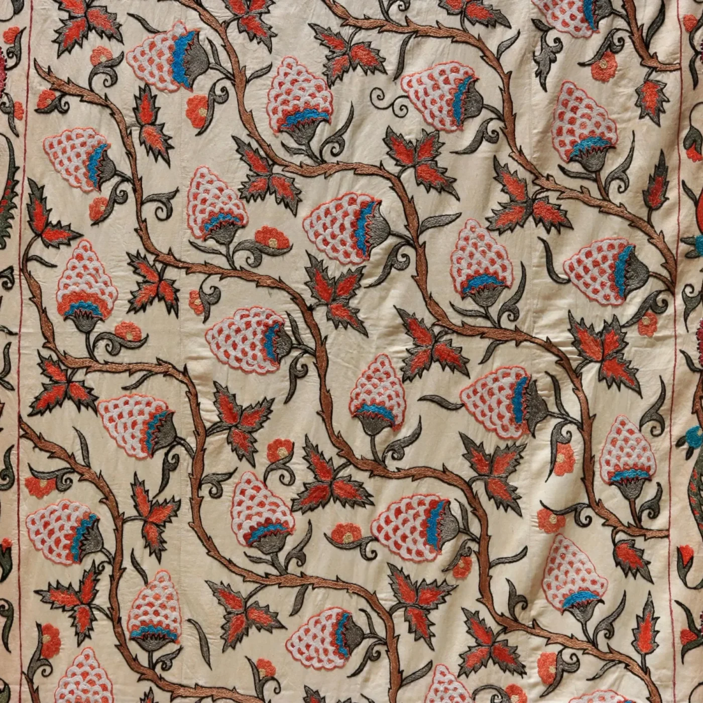 Uzbek handmade embroidery suzani. Bedspread, Bedcover, Wall hanging, Tapestry, Wall decor, Throw, tablecloth.