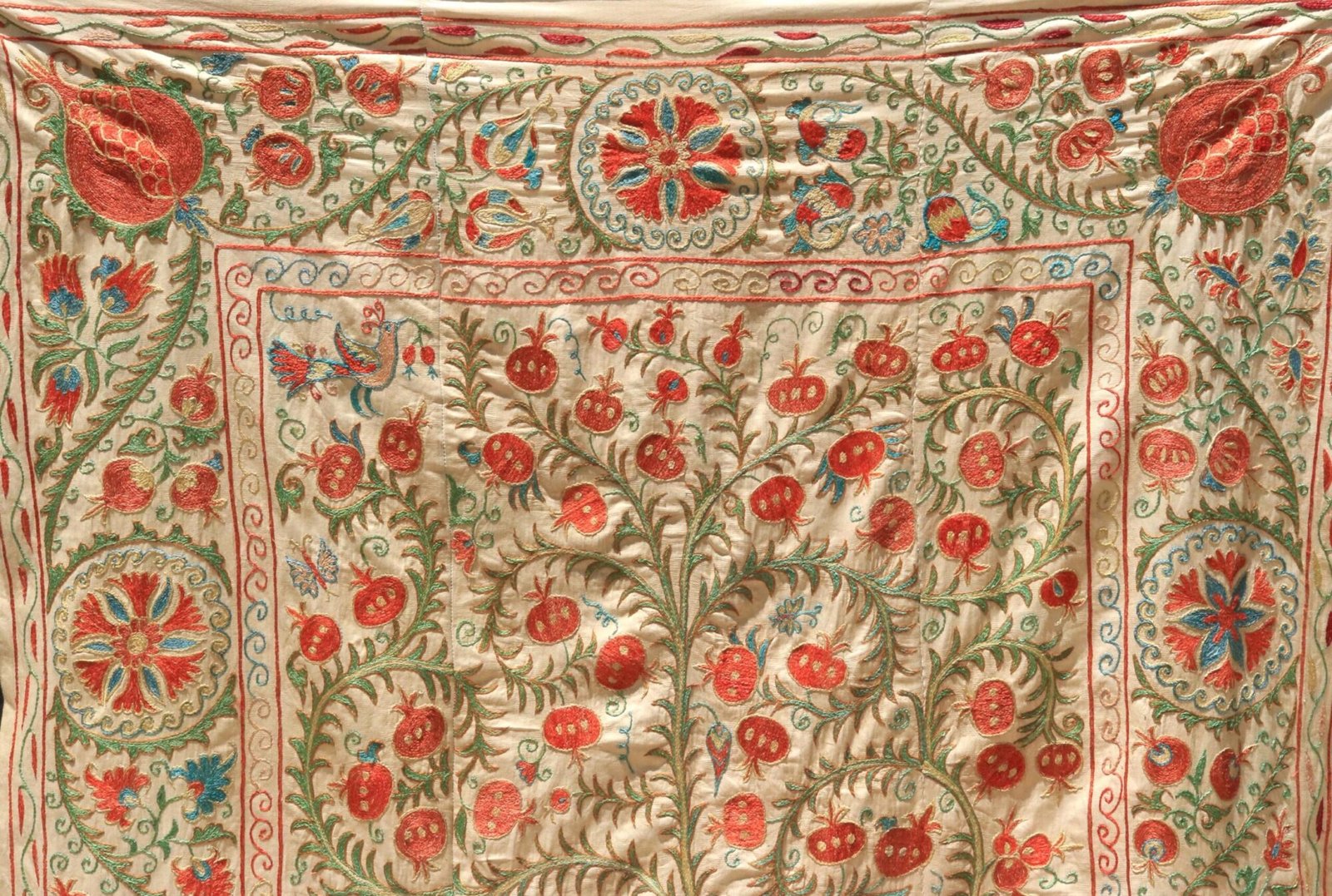 Uzbek handmade embroidery suzani. Bedspread, Bedcover, Wall hanging, Tapestry, Wall decor, Throw, tablecloth.