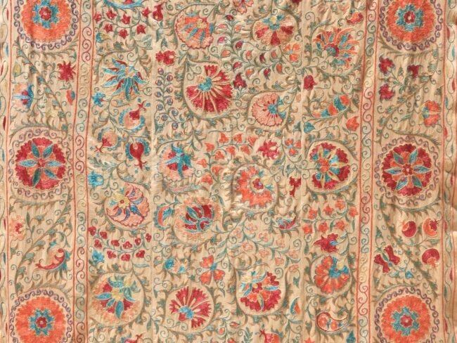 Uzbek handmade embroidery suzani. Bedspread, Bedcover, Wall hanging, Tapestry, Wall decor, Throw, tablecloth.