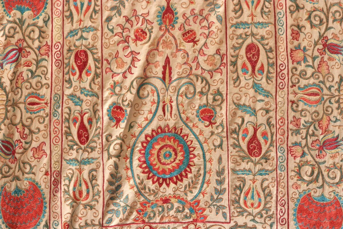 Uzbek handmade embroidery suzani. Bedspread, Bedcover, Wall hanging, Tapestry, Wall decor, Throw, tablecloth.