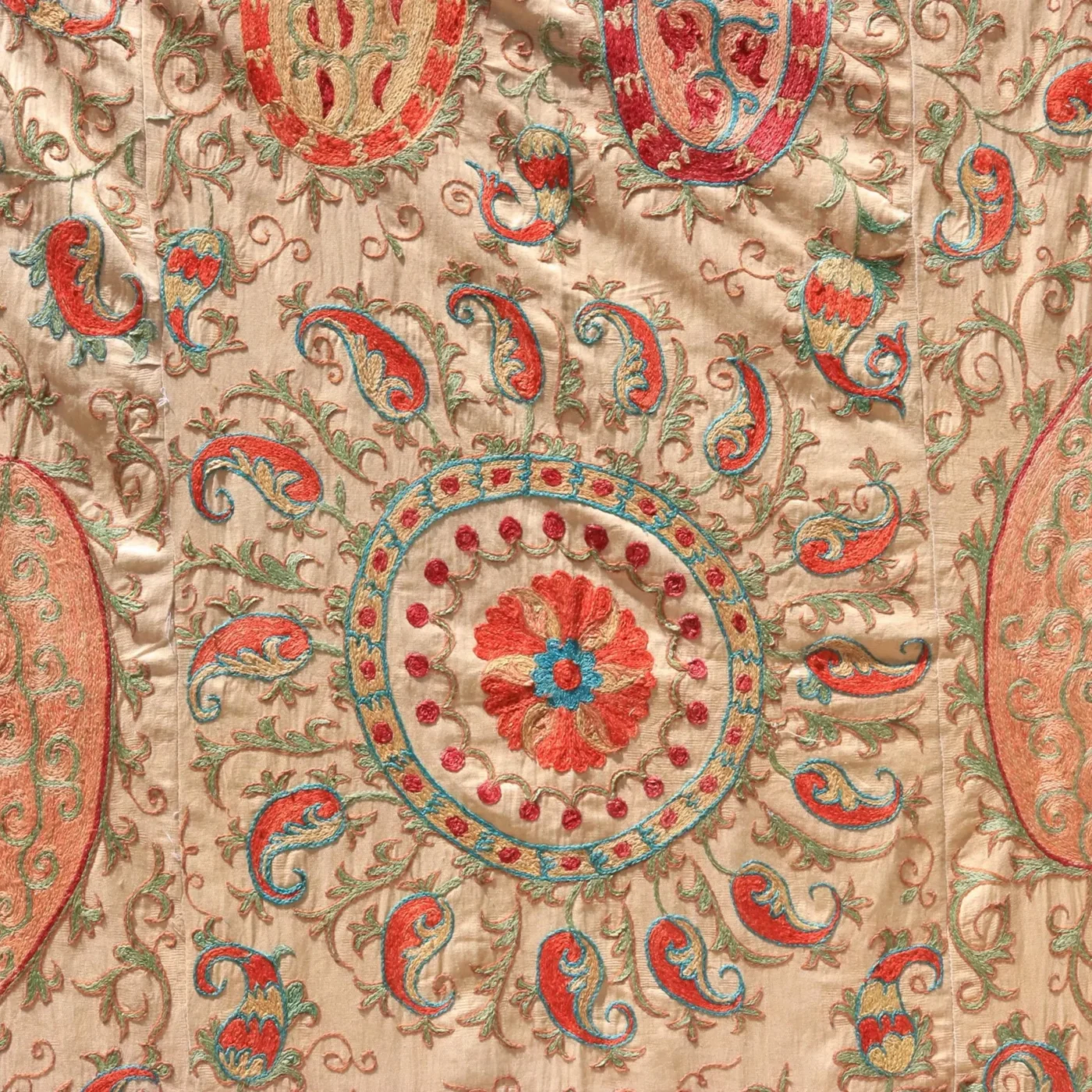 Uzbek handmade embroidery suzani. Bedspread, Bedcover, Wall hanging, Tapestry, Wall decor, Throw, tablecloth.