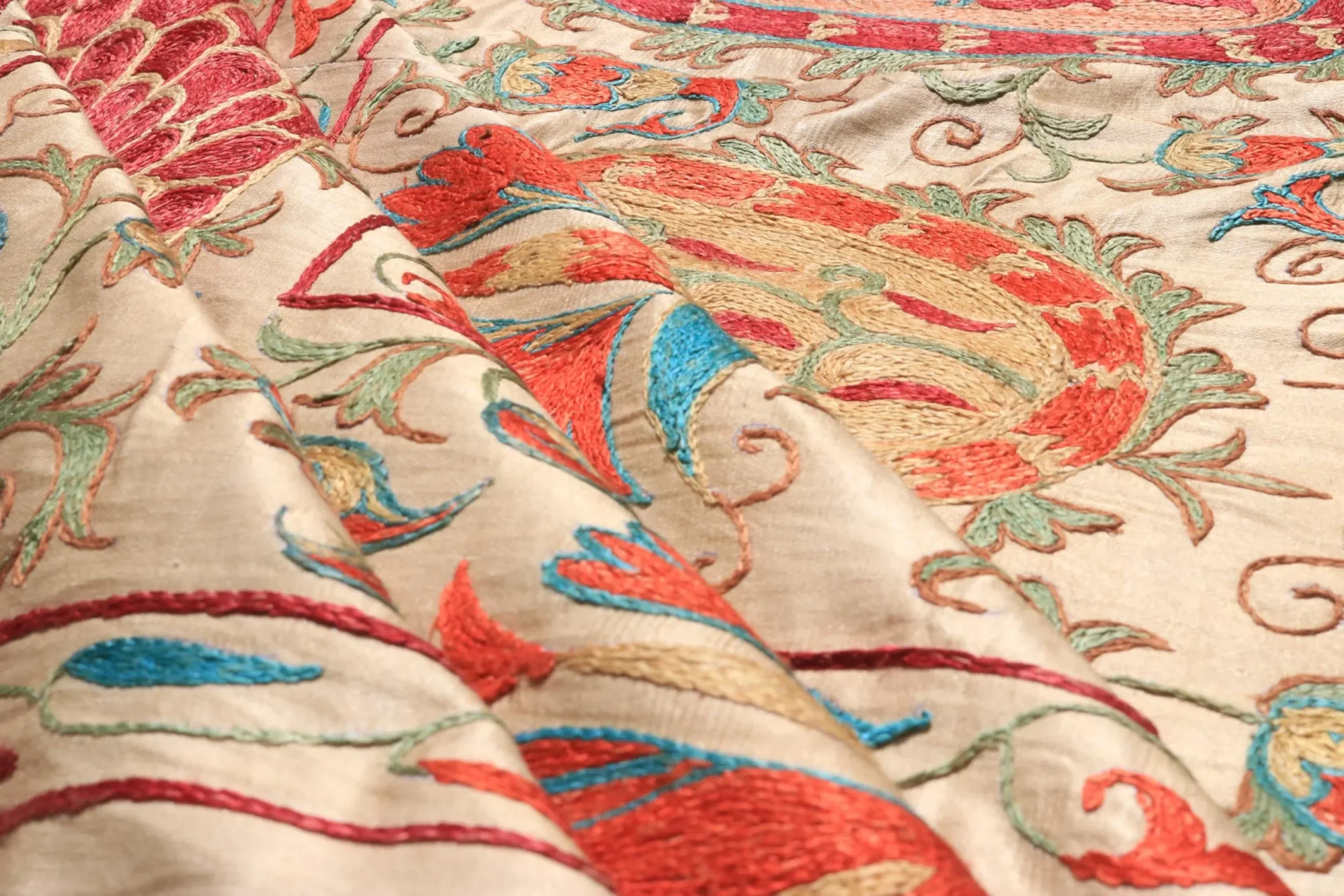 Uzbek handmade embroidery suzani. Bedspread, Bedcover, Wall hanging, Tapestry, Wall decor, Throw, tablecloth.