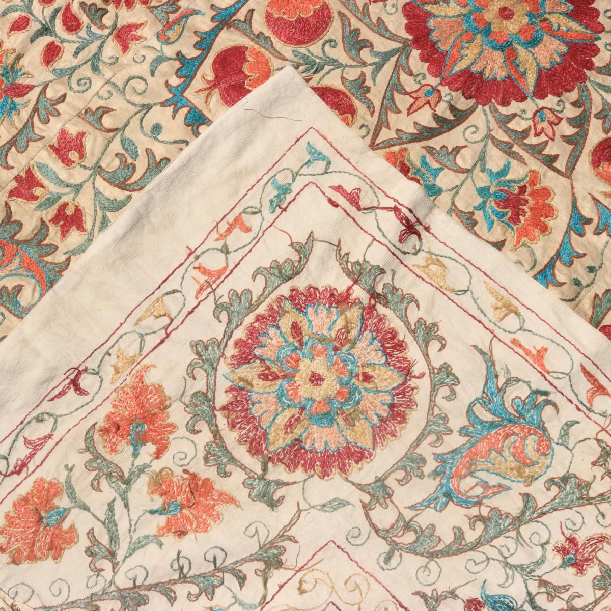 Uzbek handmade embroidery suzani. Bedspread, Bedcover, Wall hanging, Tapestry, Wall decor, Throw, tablecloth.