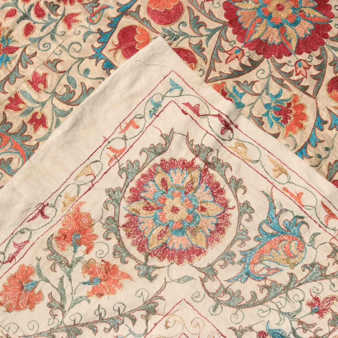 Uzbek handmade embroidery suzani. Bedspread, Bedcover, Wall hanging, Tapestry, Wall decor, Throw, tablecloth.