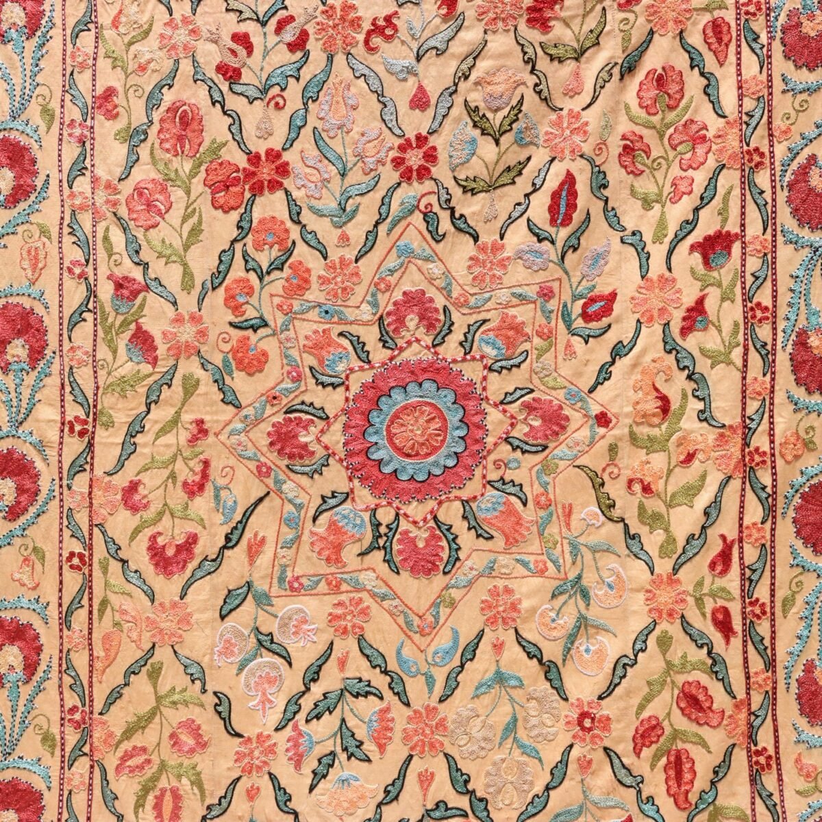 Uzbek handmade embroidery suzani. Bedspread, Bedcover, Wall hanging, Tapestry, Wall decor, Throw, tablecloth.