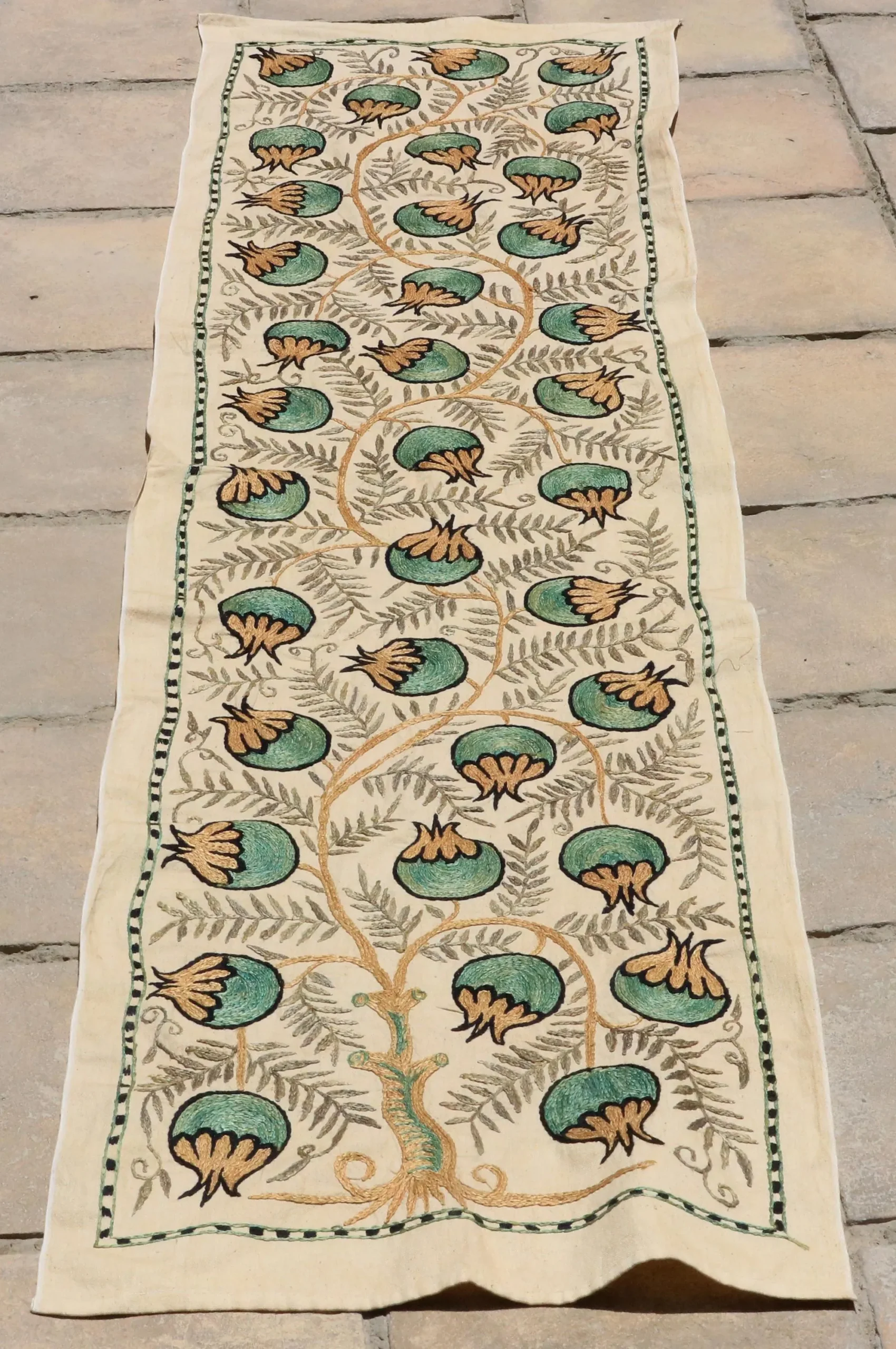 Uzbek handmade embroidery suzani. Bedspread, Bedcover, Wall hanging, Tapestry, Wall decor, Throw, tablecloth.