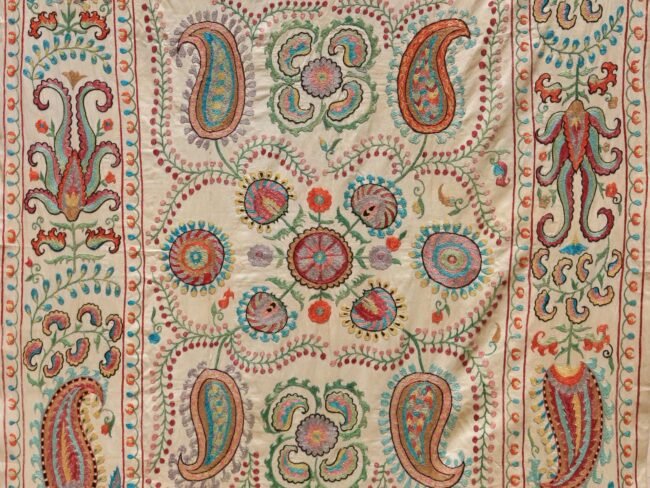 Uzbek handmade embroidery suzani. Bedspread, Bedcover, Wall hanging, Tapestry, Wall decor, Throw, tablecloth.