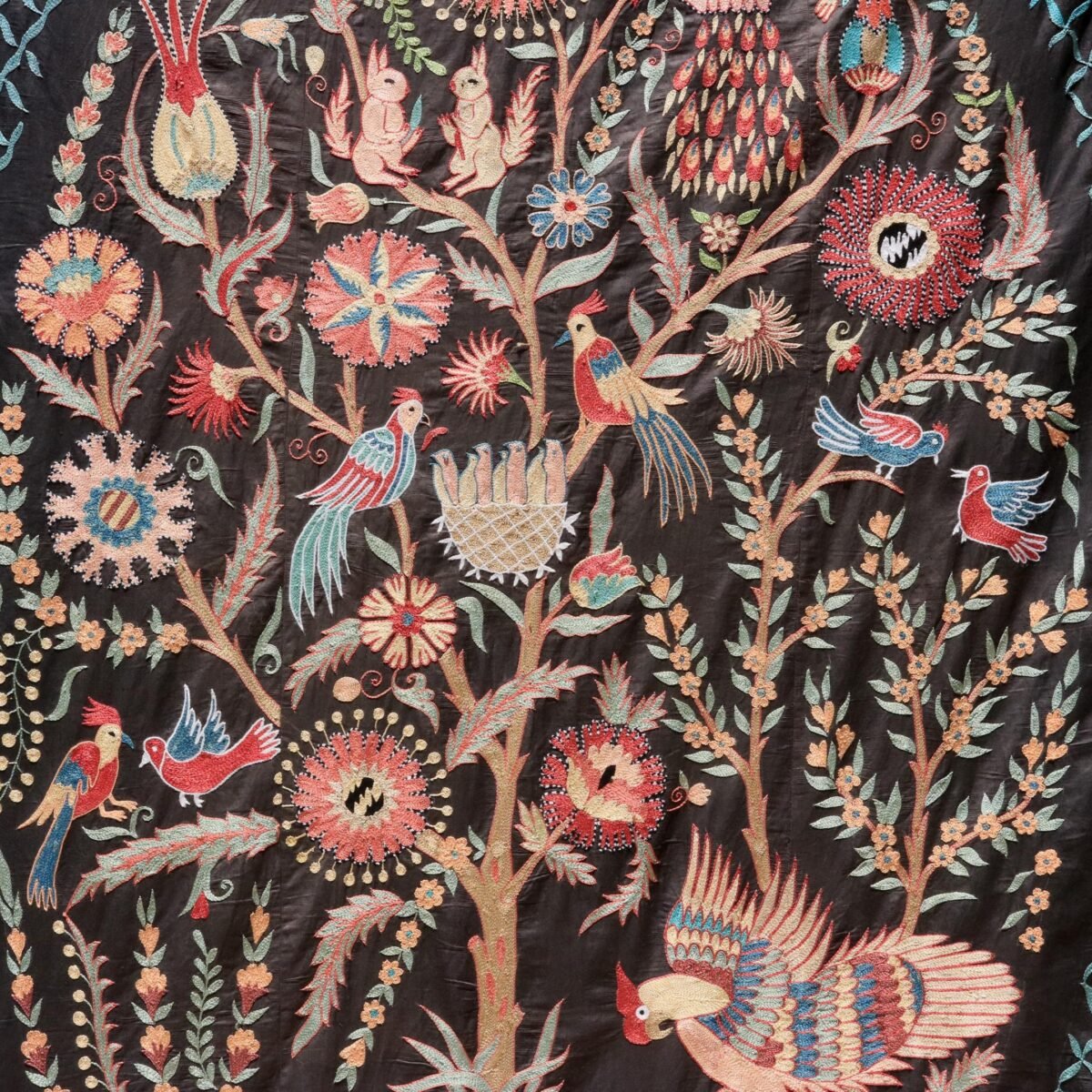 Uzbek handmade embroidery suzani. Bedspread, Bedcover, Wall hanging, Tapestry, Wall decor, Throw, tablecloth.
