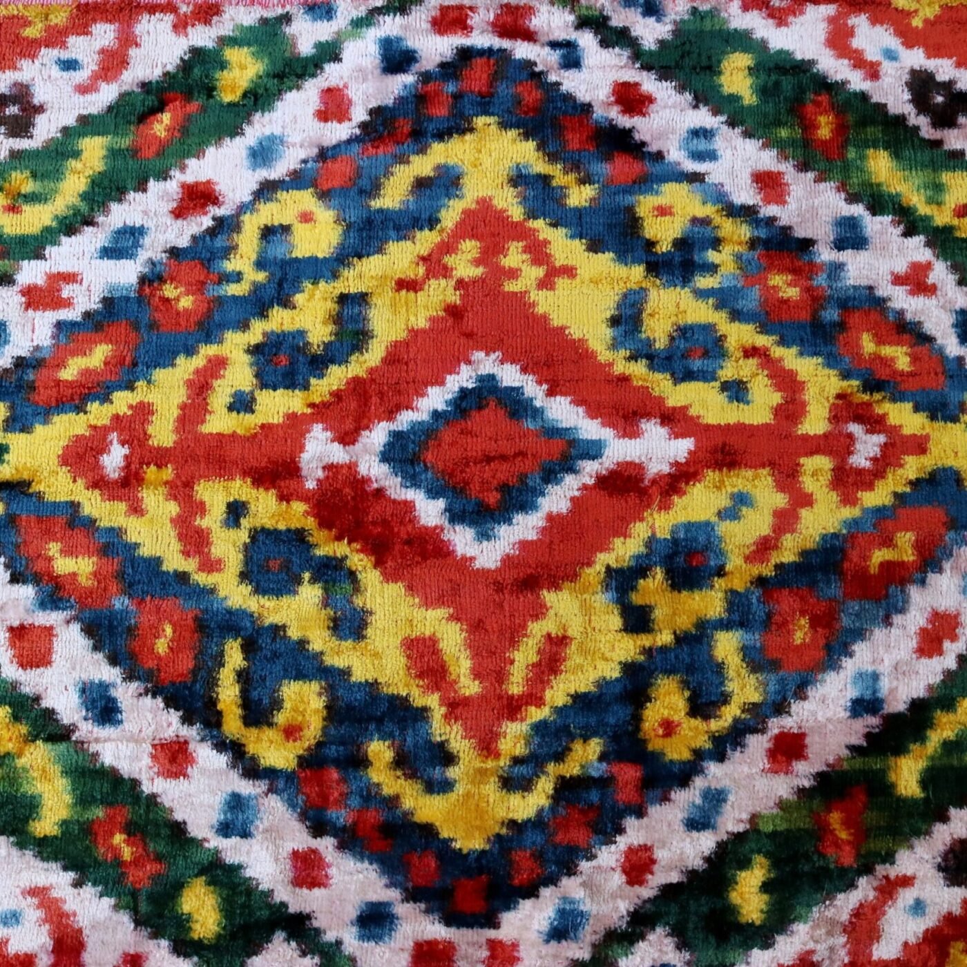 il_fullxfull.2539782760_677n Uzbek handmade, handwoven, hand-dyed, natural Silk Velvet ikat fabric. Exclusive corduroy fabric.