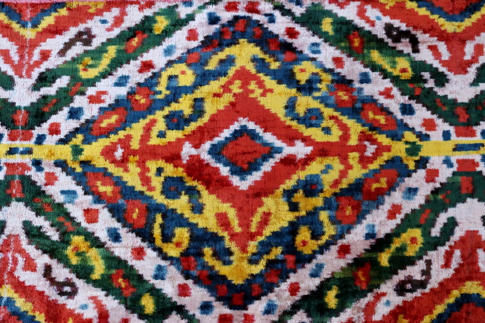 il_fullxfull.2539782760_677n Uzbek handmade, handwoven, hand-dyed, natural Silk Velvet ikat fabric. Exclusive corduroy fabric.