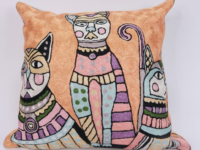 Picasso pillow cover, Picasso pillowcase, Picasso cushion, Hand made embroidery pillow cover, Decorative cushion cover
