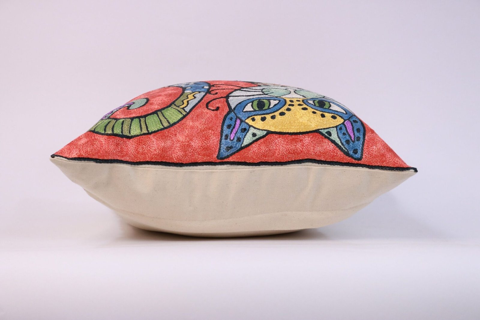 Hand made embroidery pillow cover, pillow case Pablo Picasso style, Decorative cushion cover