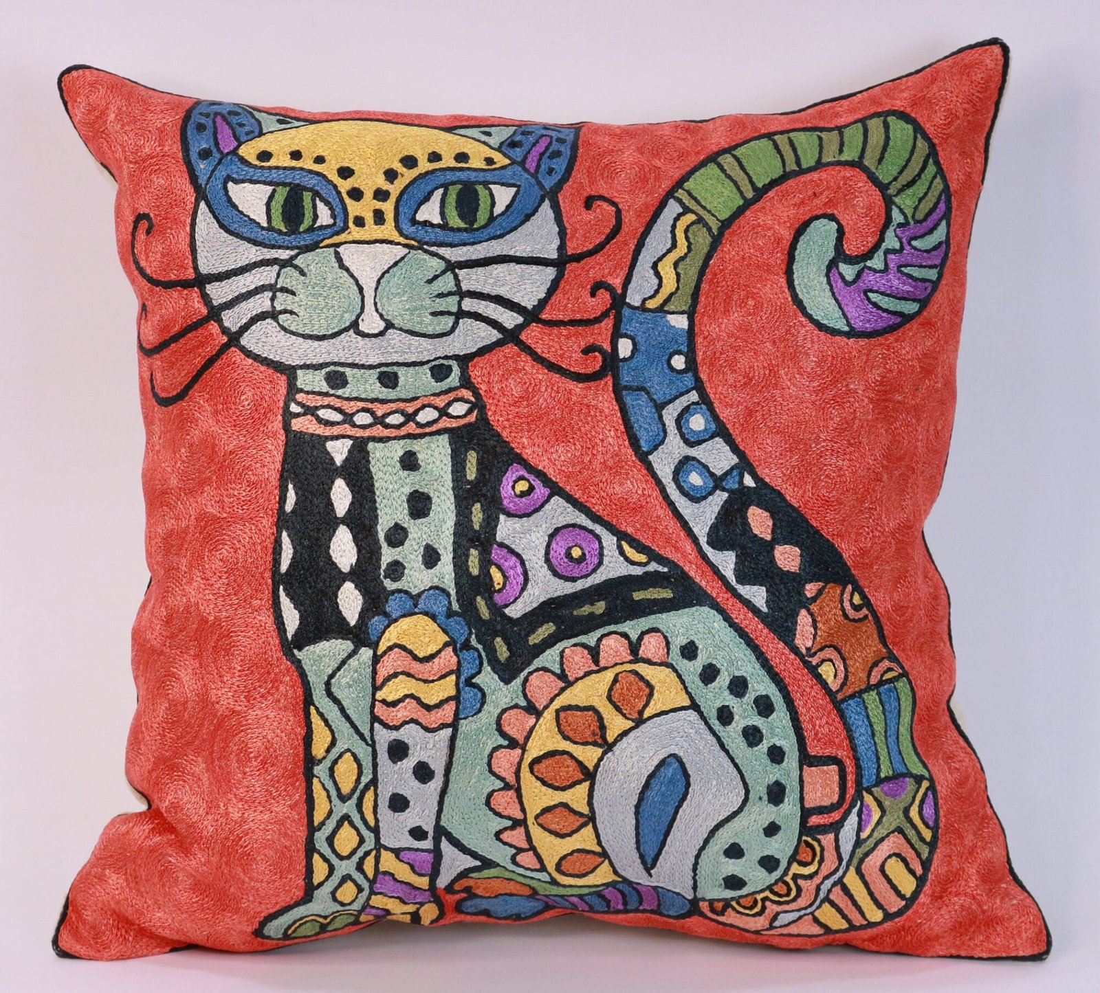 Hand made embroidery pillow cover, pillow case Pablo Picasso style, Decorative cushion cover