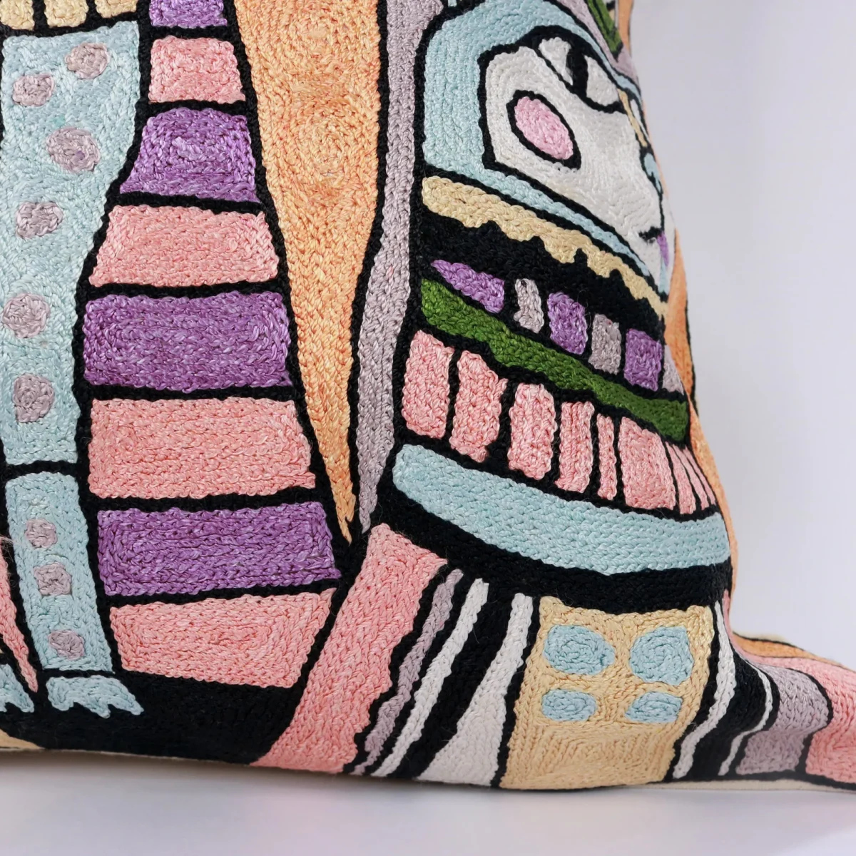 Picasso pillow cover, Picasso pillowcase, Picasso cushion, Hand made embroidery pillow cover, Decorative cushion cover