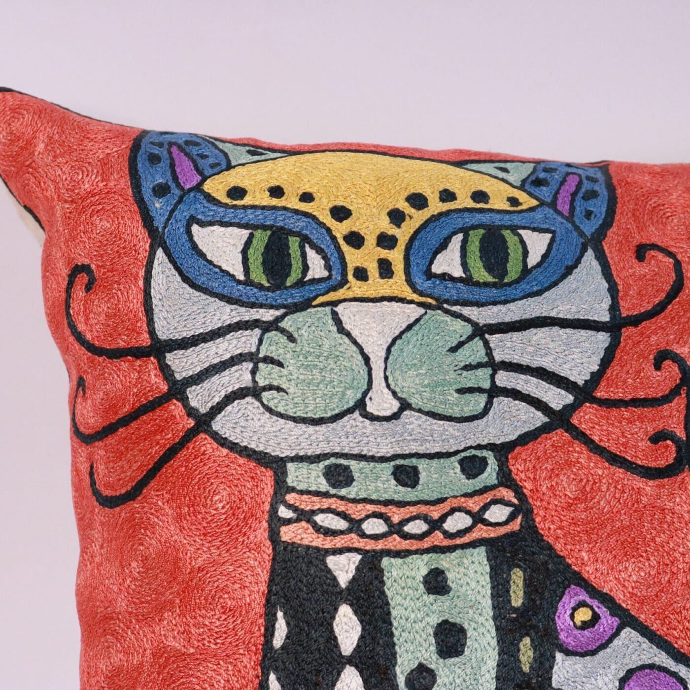 Hand made embroidery pillow cover, pillow case Pablo Picasso style, Decorative cushion cover