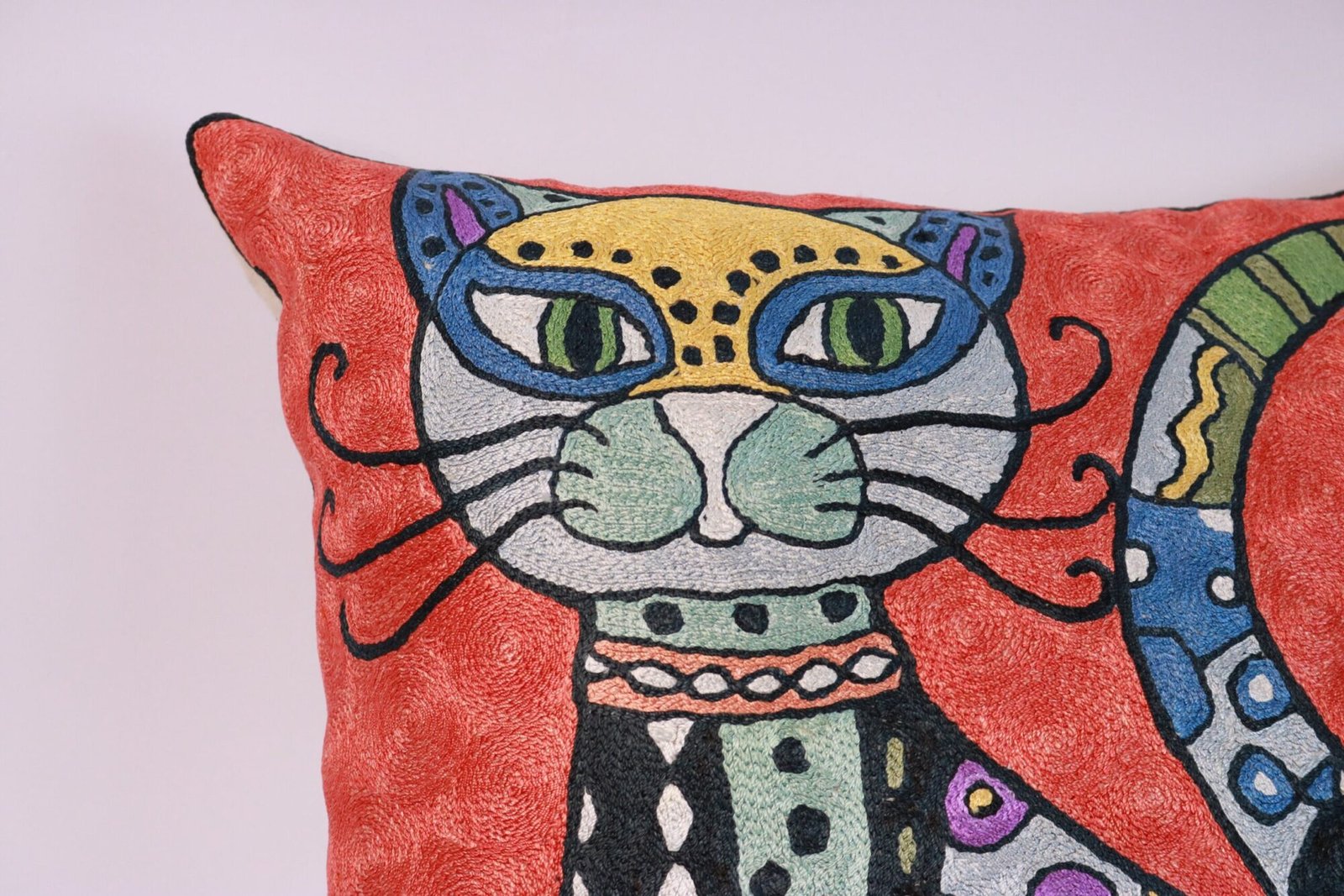 Hand made embroidery pillow cover, pillow case Pablo Picasso style, Decorative cushion cover