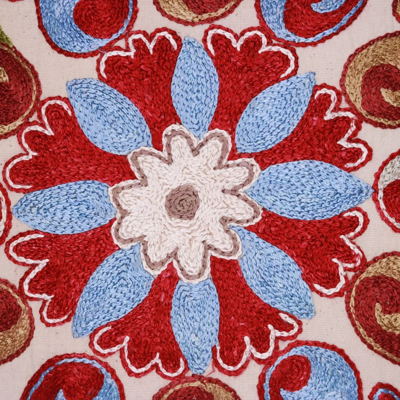 Hand made embroidery pillow cover, Uzbek hand made silk on silk suzani pillow case, Decorative cushion cover