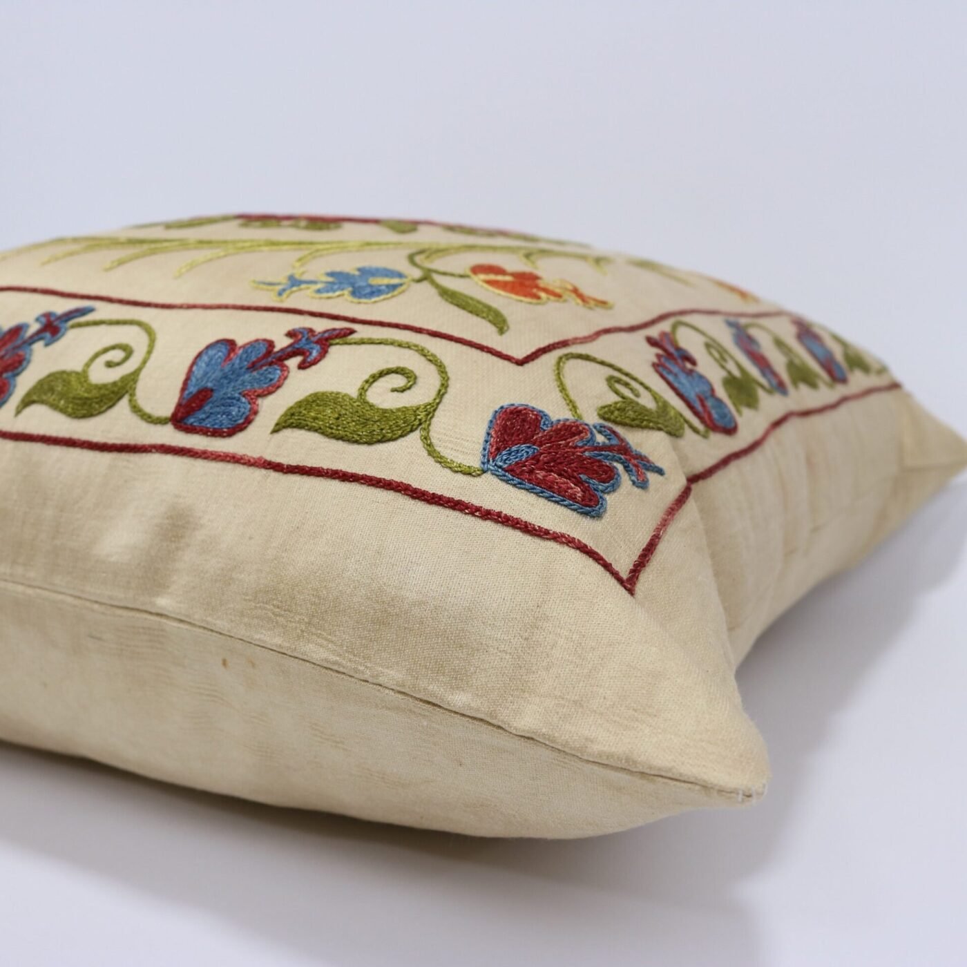 Suzani Pillow Uzbek Embroidery, Suzani Throw Pillow, Suzani Cushion Cover, Suzani Pillow Cover, Hand Embroidery Decorative Pillow-Pillowcase