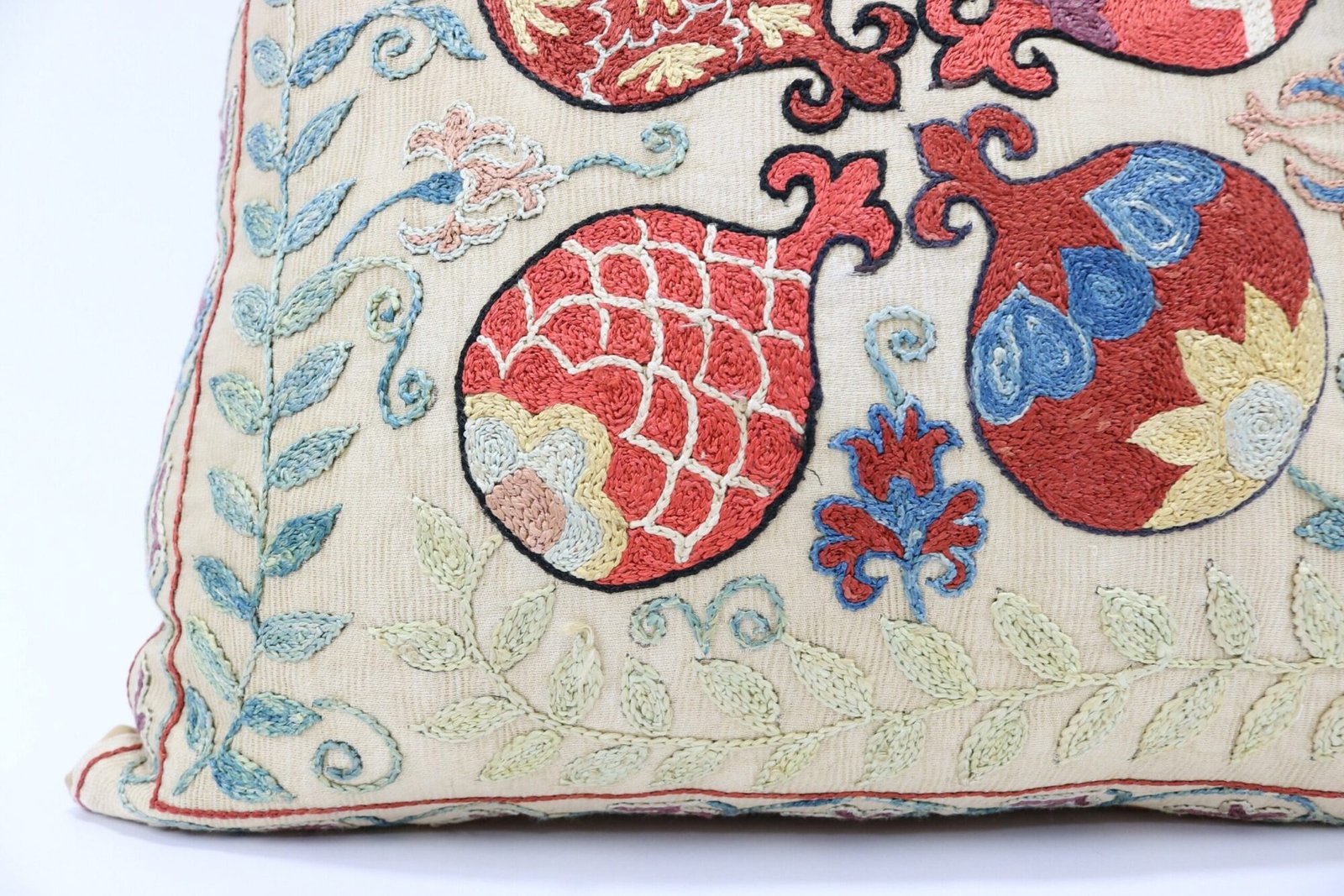 Suzani Pillow Uzbek Embroidery,Suzani 16 x 16 Throw Pillow, Suzani Cushion Cover,Suzani Pillow Cover,Hand Embroidery Suzani Pillow,Best Sale