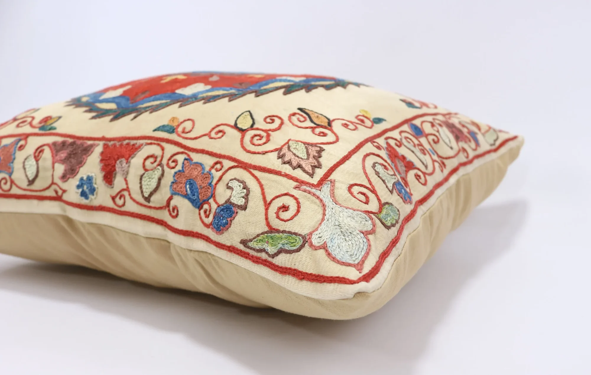 Suzani Pillow Uzbek Embroidery,Suzani 16 x 16 Throw Pillow, Suzani Cushion Cover,Suzani Pillow Cover,Hand Embroidery Suzani Pillow,Best Sale