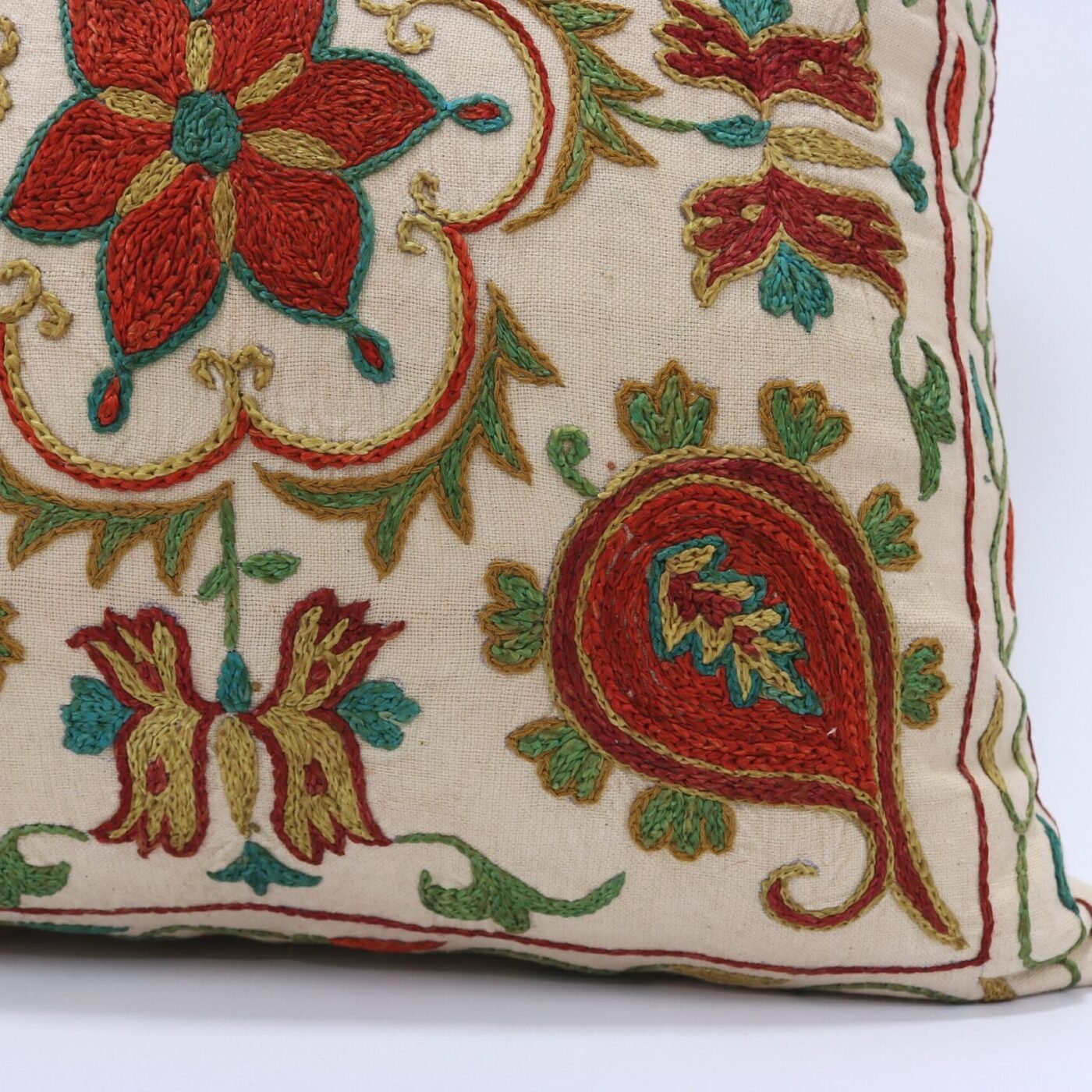 Suzani Pillow Uzbek Embroidery,Suzani 16 x 16 Throw Pillow, Suzani Cushion Cover,Suzani Pillow Cover,Hand Embroidery Suzani Pillow,Best Sale